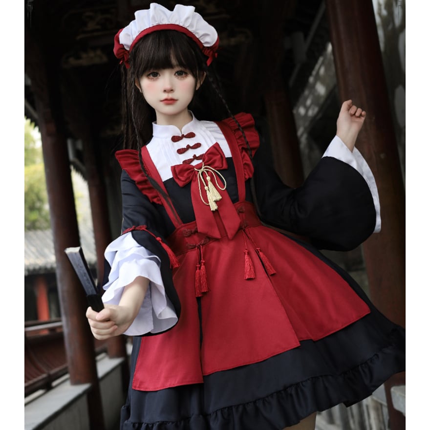 トゥアリス　ワンピース　付け袖　カチューシャ　ソックスセット　ロリィタ　ロリータ 349322353ae7bf82ee15f0c138f369