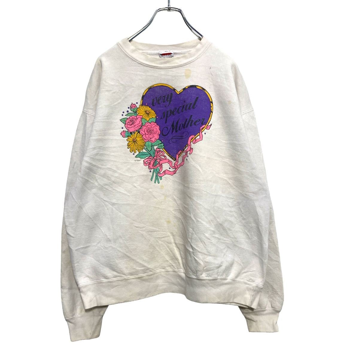 90s JENSEN プリントスウェット XLサイズ位 USA製 トレーナー レトロ