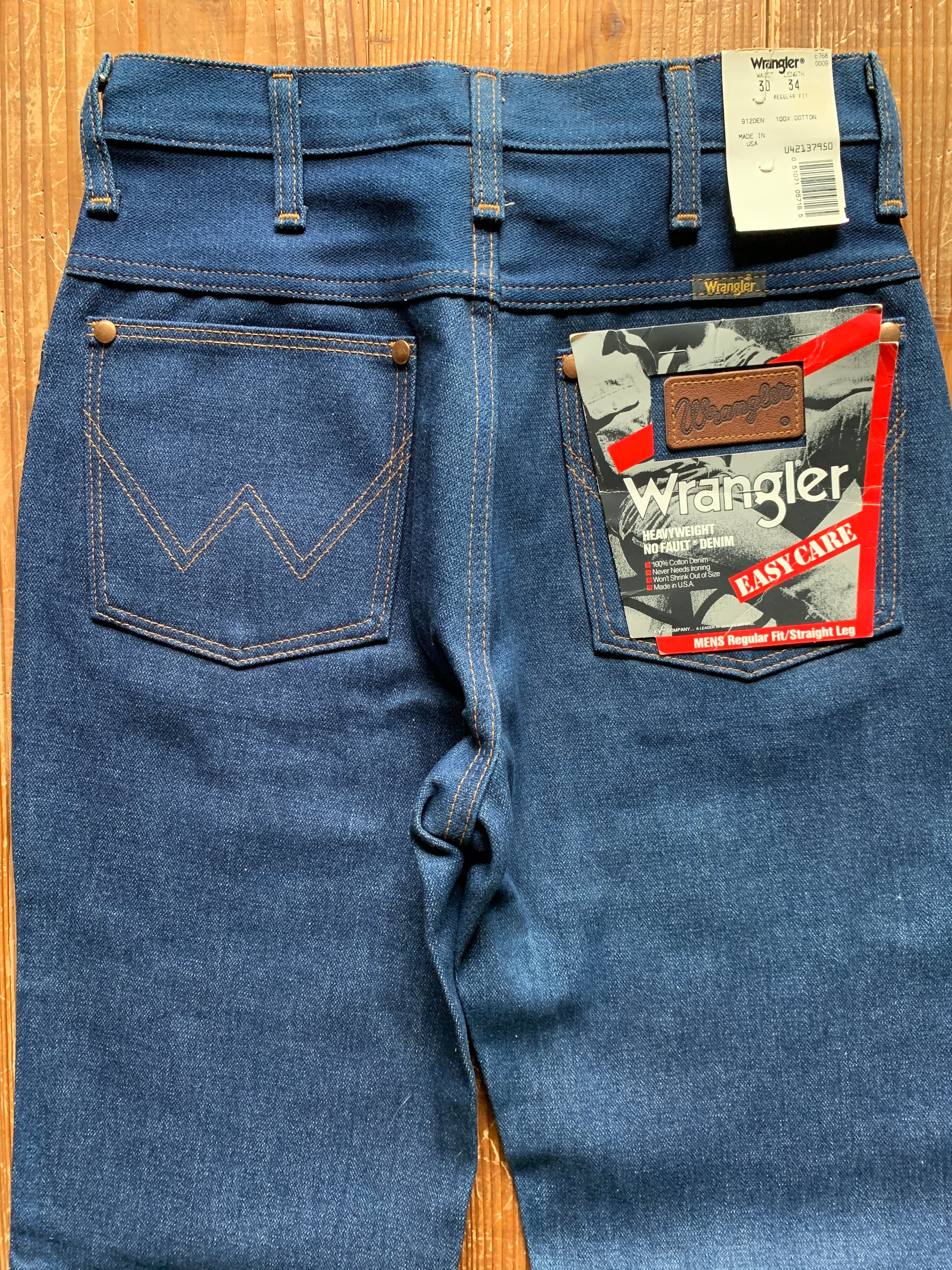 80's〜 Wrangler 912DEN デニムパンツ DEADSTOCK 表記(30×34) USA製