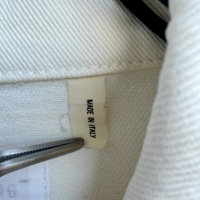 Helmut Lang ヘルムートラング ホワイトデニムジャケット 本人期 98年 オフホワイト 46 ヴィンテージ古着 画像10