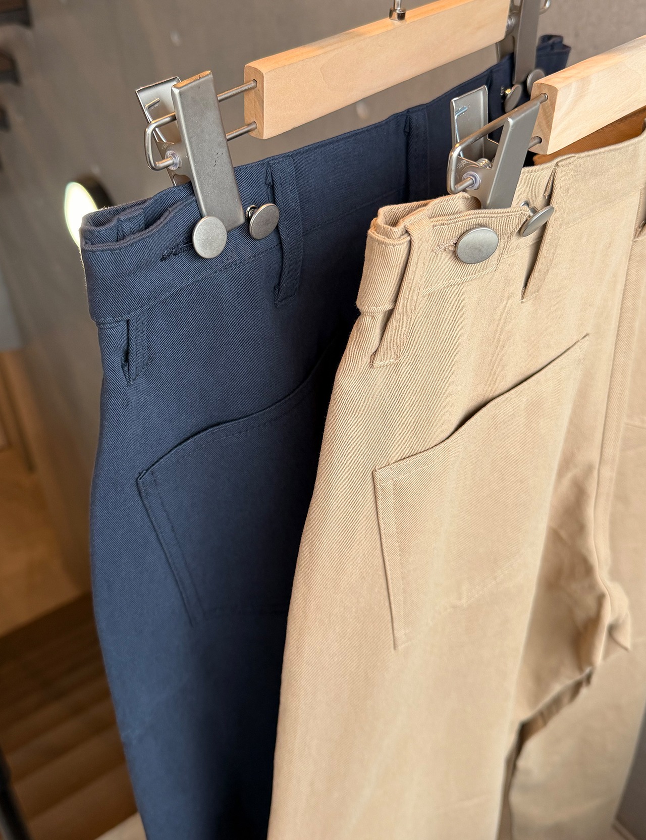 【新作5％OFF・3日間】Belt-Button Cotton Pants_2colors