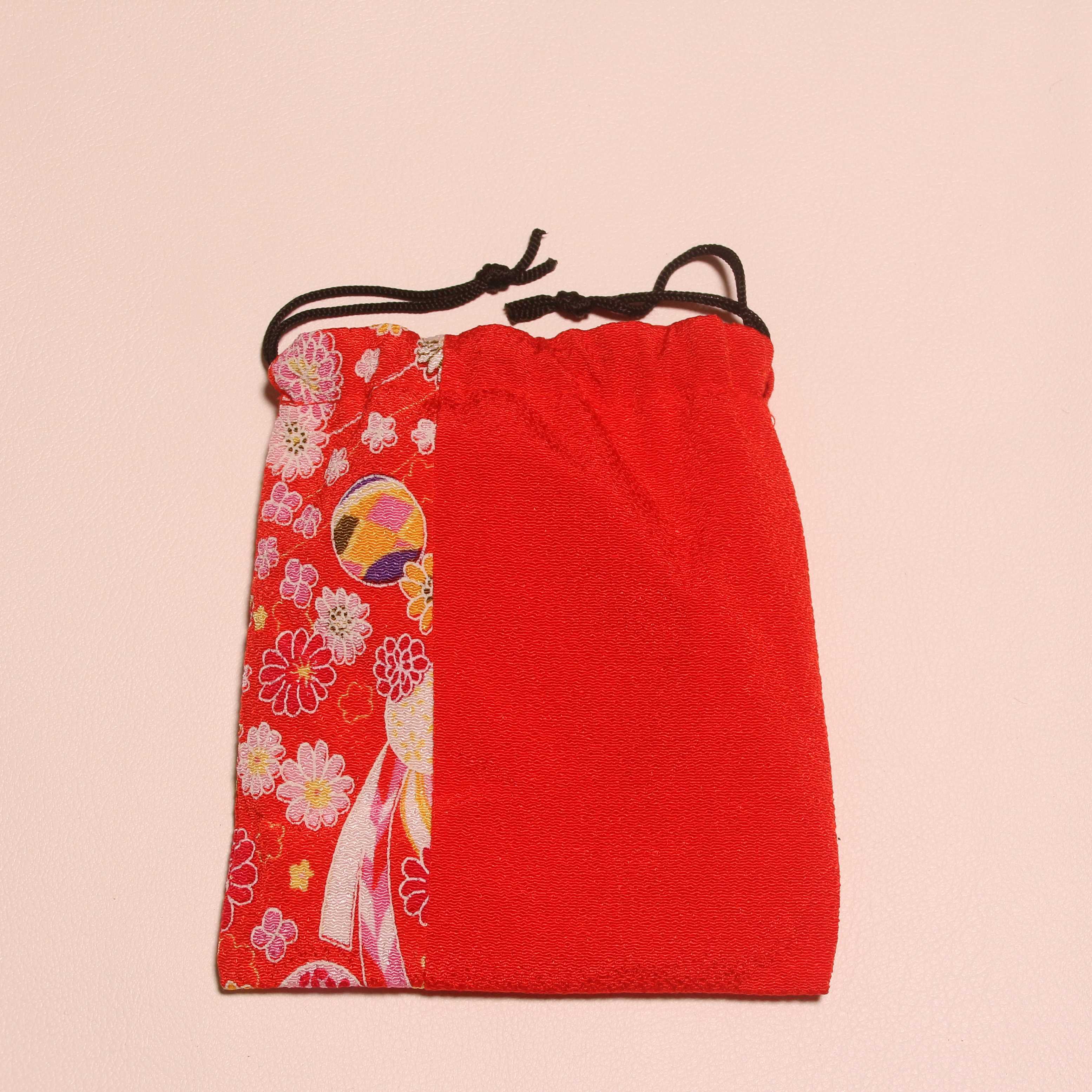 和柄巾着袋赤B