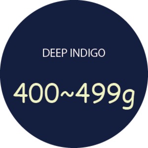 DEEP INDIGO / ４００〜４９９g / 濃藍　　＋REBONE・藍染サービス