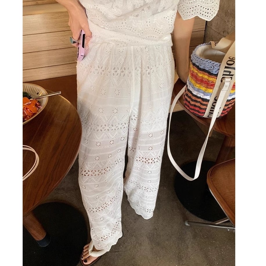 lace easy pants k-1002