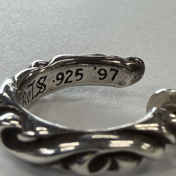 レシート付き】CHROME HEARTS/クロムハーツ SCROLL HOOP SML