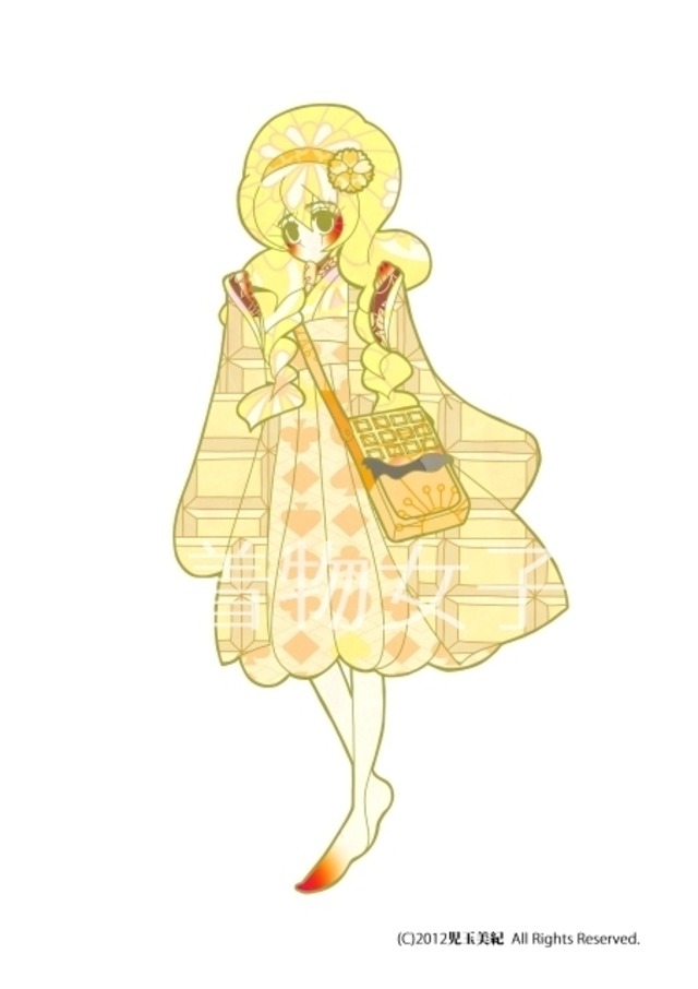 商用可 Miki Kodama着物女子 の イラスト素材 その２０ Eps形式 着物女子 Miki Kodama