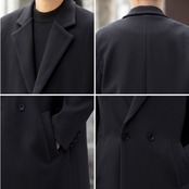 ダブルブレスト ロング丈 コート af0387