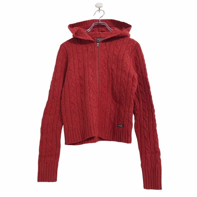 Abercrombie & Fitch ウール ニット セーター レディース M レッド 