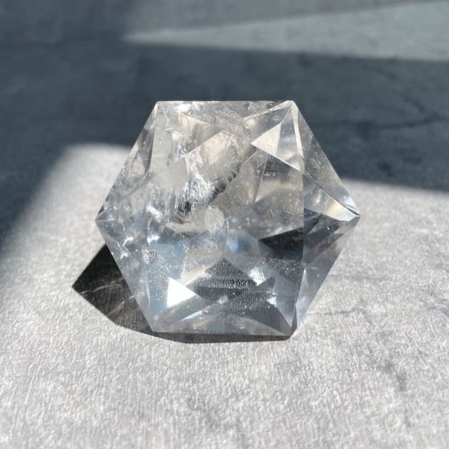 【高品質】ミナスジェライス産クリアクォーツ ダイヤモンドカット01◇Clear Quartz Diamond◇天然石・鉱物・パワーストーン