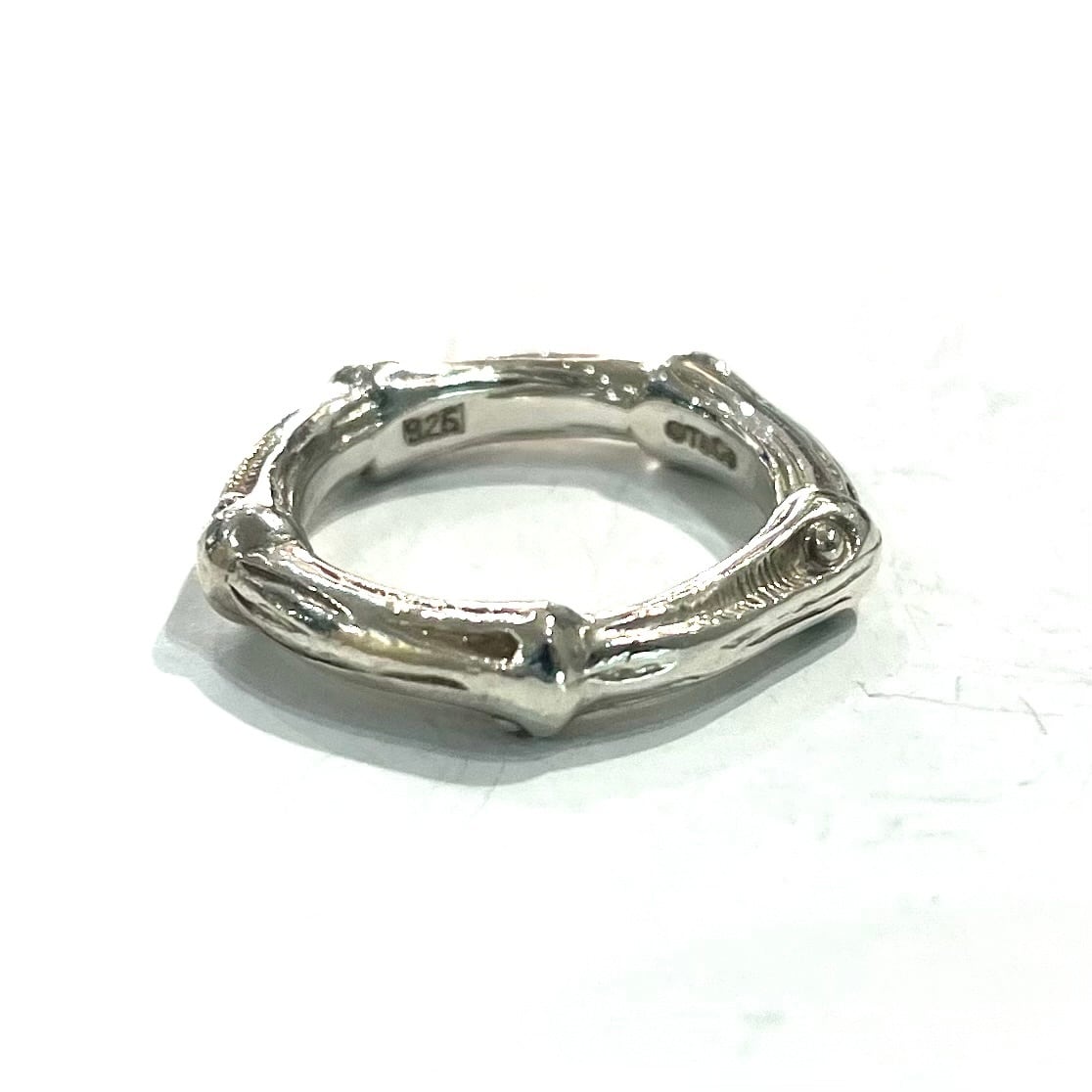 TIFFANY&CO.】2166 TIFFANY &CO バンブーリング 14-15号／シルバー925