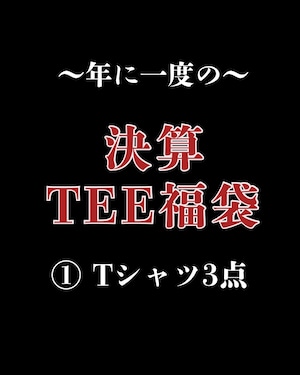 【決算Tシャツ福袋】①福袋 ~ Tシャツ3点 ~