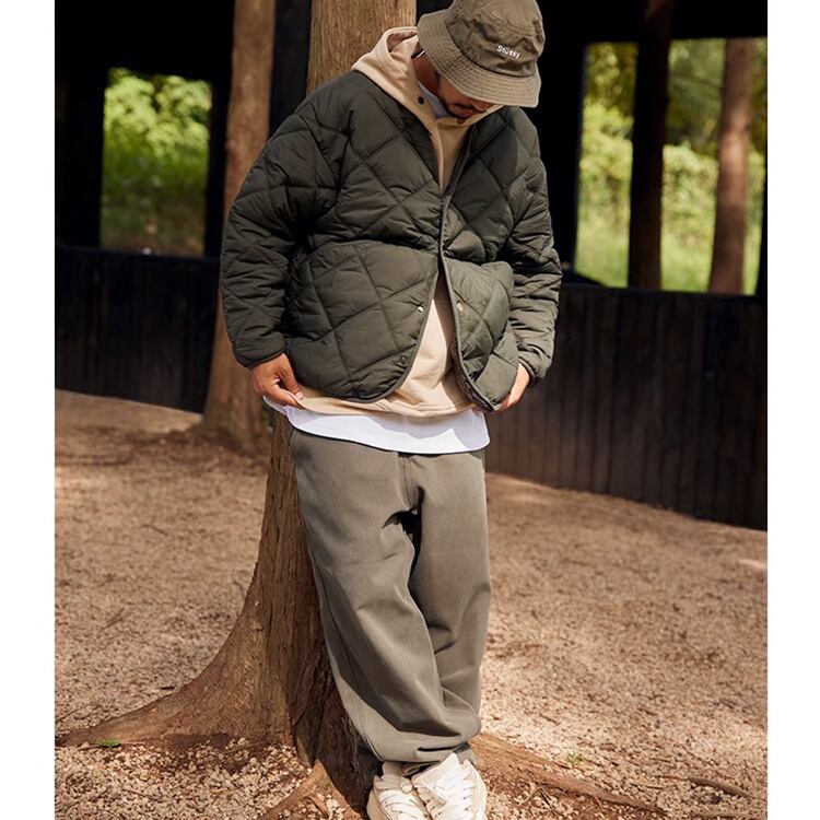 ★QUILTED V-NECK COTTON JACKET　　　A0510