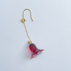 【片耳販売】お弁当の主役！ぷっくりクリアなタコさんウィンナーのピアス / イヤリングピアス イヤリング イヤーカフ ネックレス チャーム　