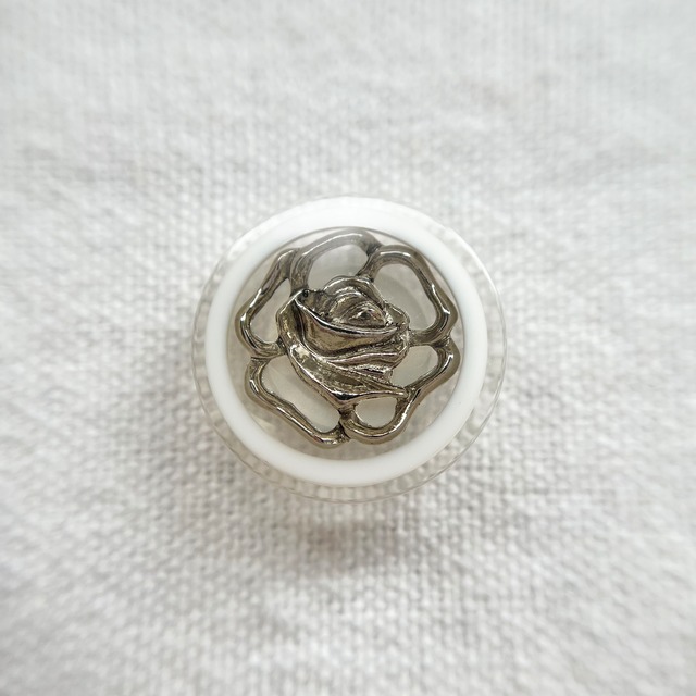 シルバーローズ×ホワイト 20㎜