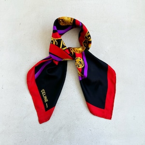 -dead stock-  CELINE silk  scarf
