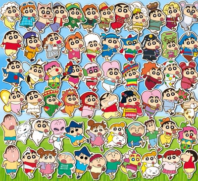 65枚 クレヨンしんちゃんC 防水ステッカー シール | aboo