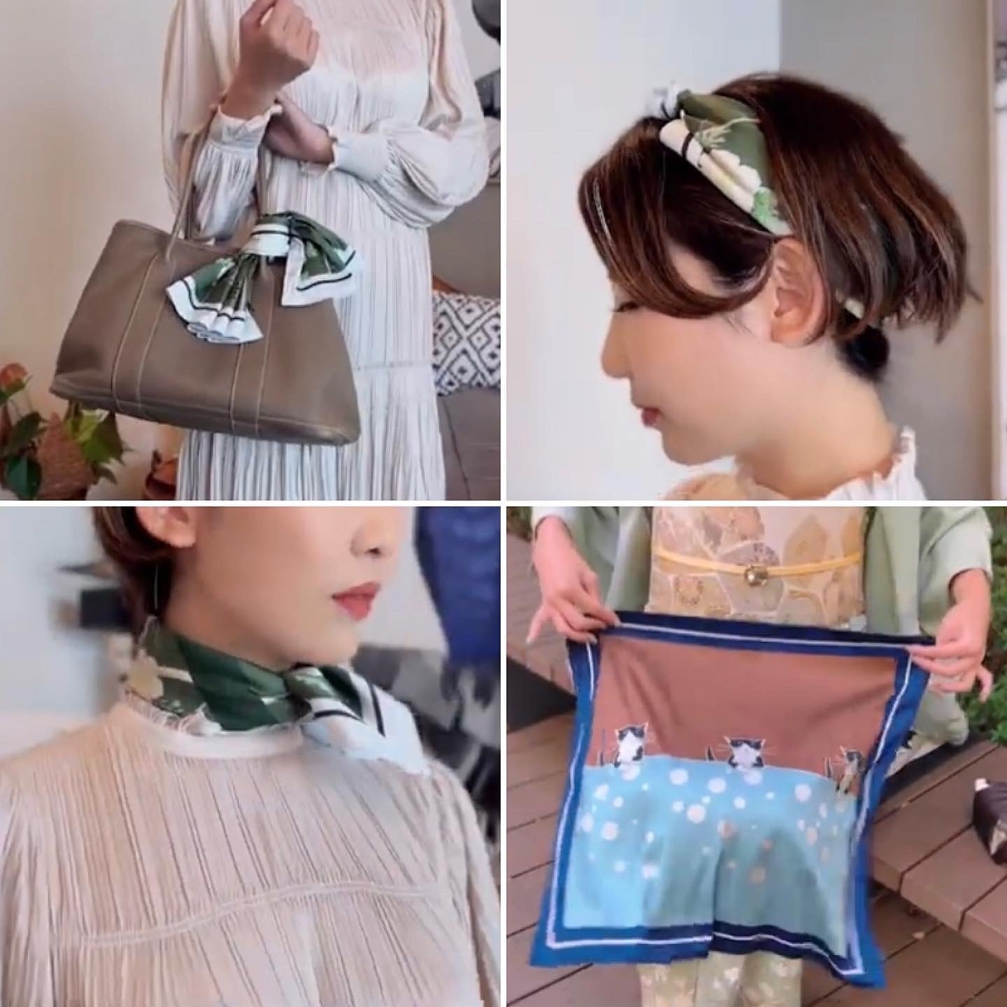 新柄】デジタル友禅スカーフバック | somemoyoushop ーそめもよう