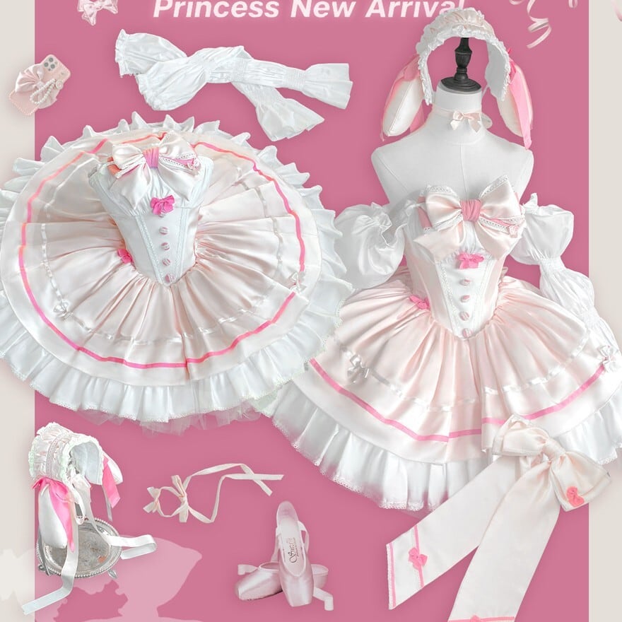 アイドルグループ衣装 甘ロリリボンミニドレス 多色展開 生誕祭