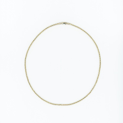 【14K-3-4】16inch 14K gold rope chain