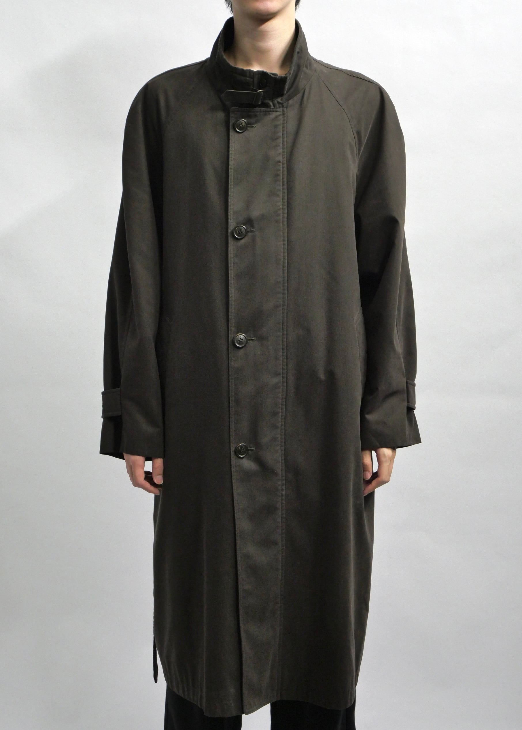 "LANVIN" stand collar super long coat