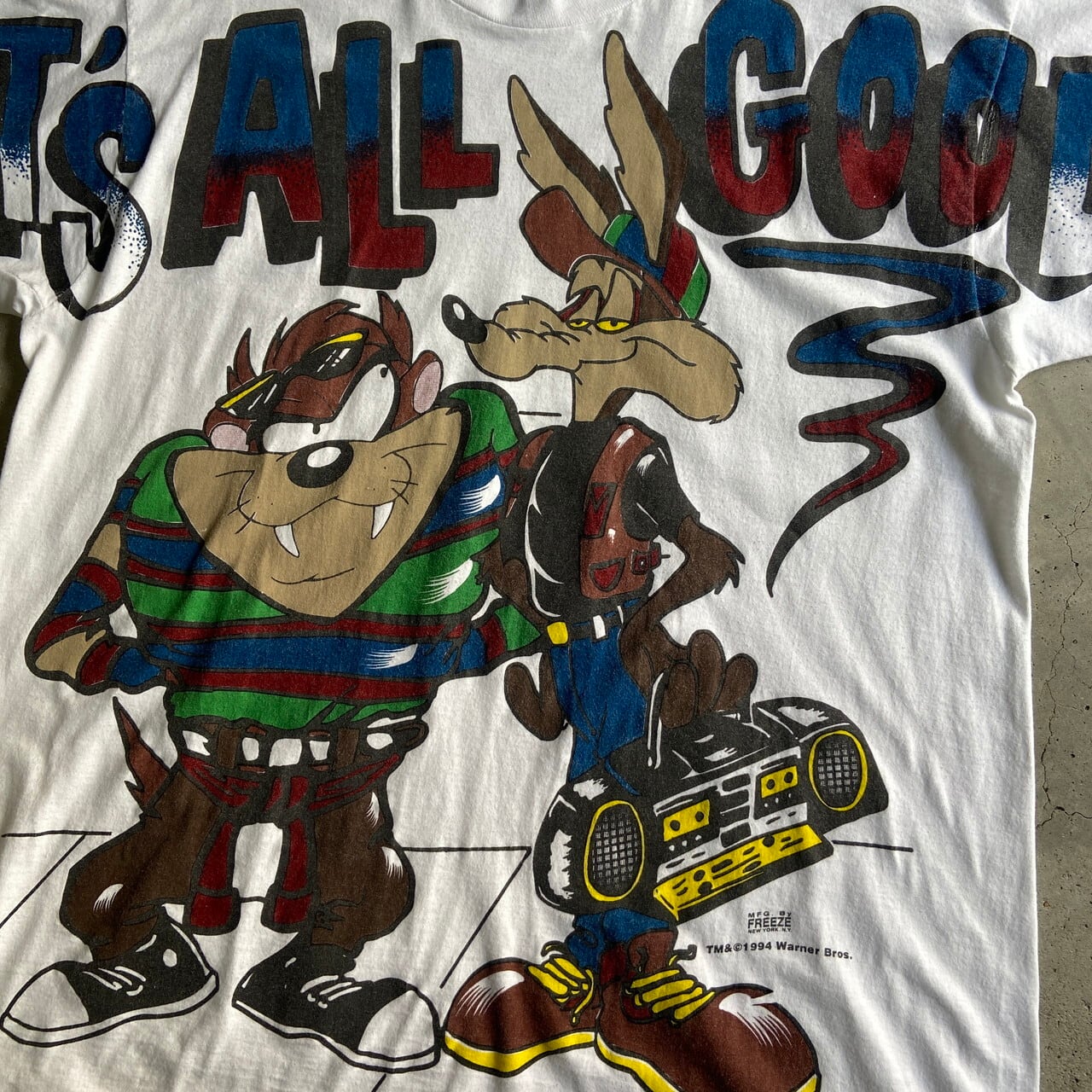 ビッグサイズ 90年代 ルーニーテューンズ LOONEY TUNES タズマニアンデビル キャラクタープリントTシャツ USA製 メンズXXXL ヴィンテージ /eaa258129