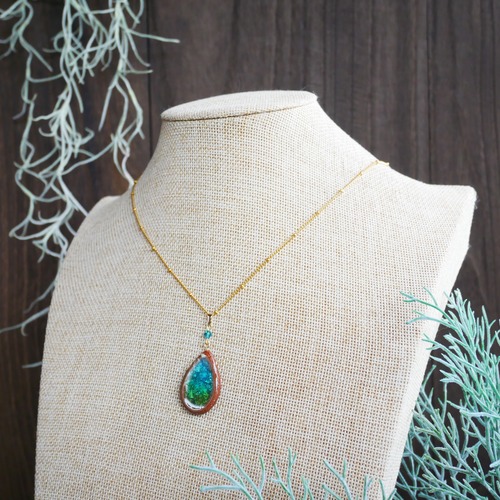 陶器ネックレス  みずたまりno.7 しずく