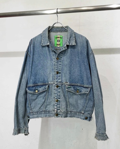 80s~ MODERN BASIC "Good Aging" Denim Trucker Jacket JAPAN製