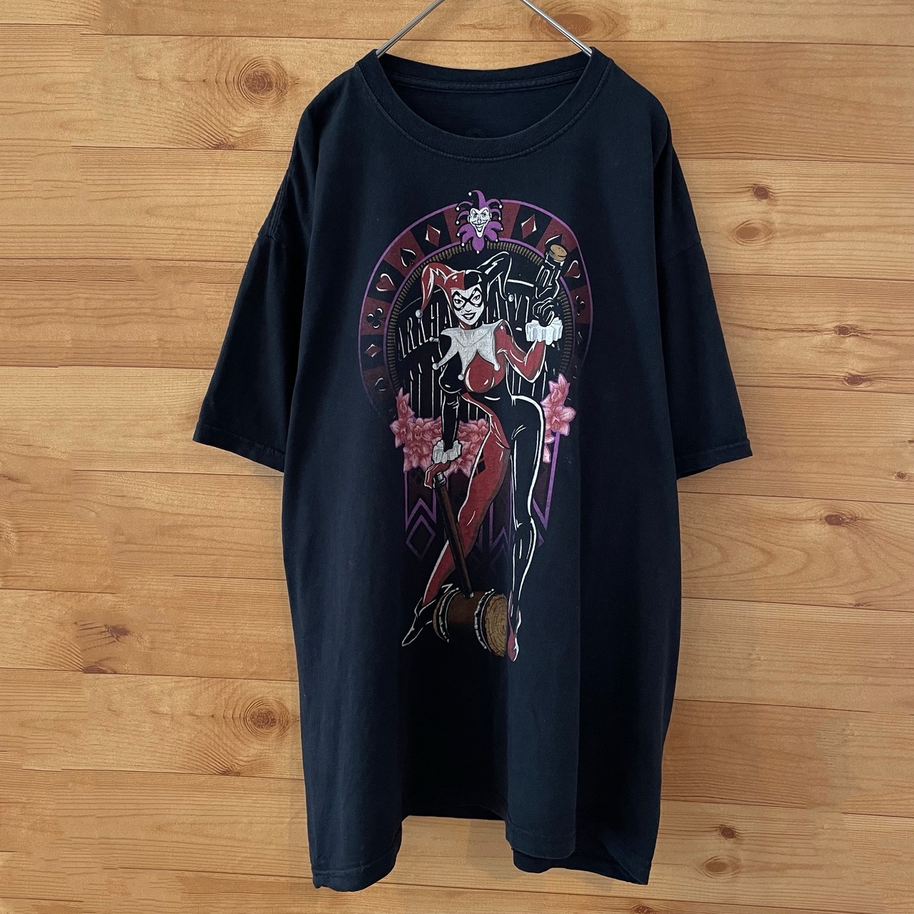 【DC COMIC】ハーレイ・クイン Tシャツ バットマン プリント XL ビッグサイズ us古着