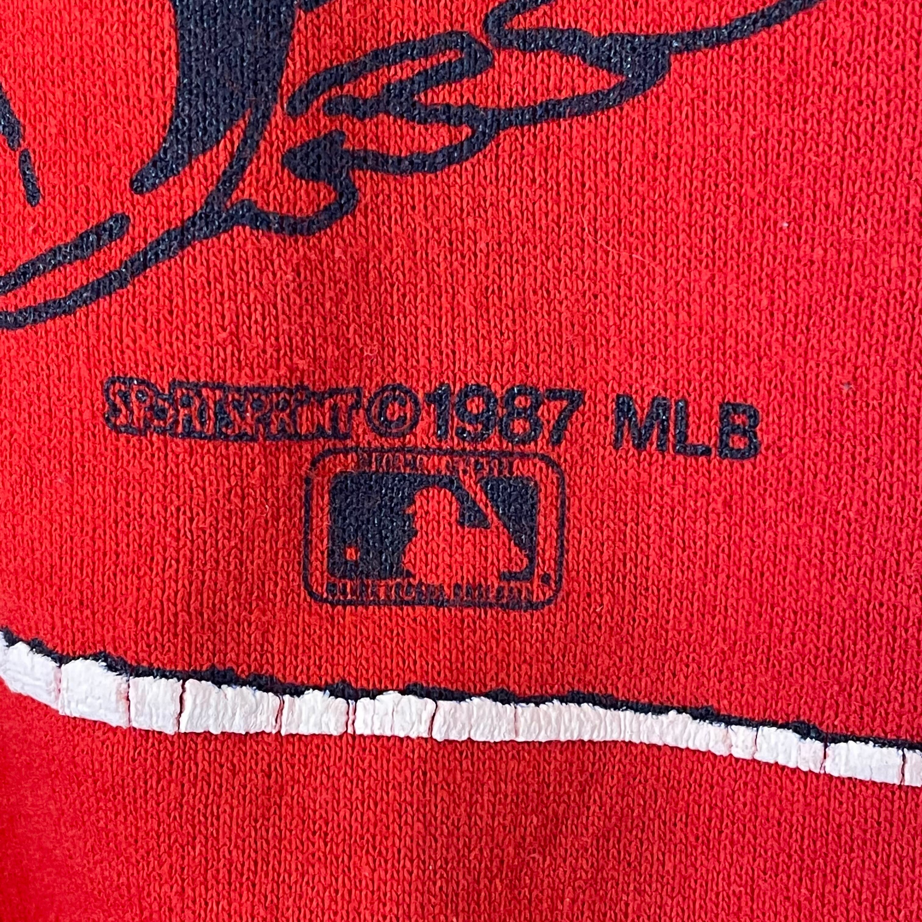 sportswear】80s USA製 MLB セントルイス カージナルス プルオーバー ...