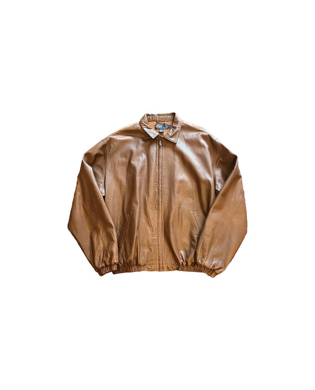 90's POLO by Ralph Lauren Leather JKT 本革 ポロ ラルフ レザー