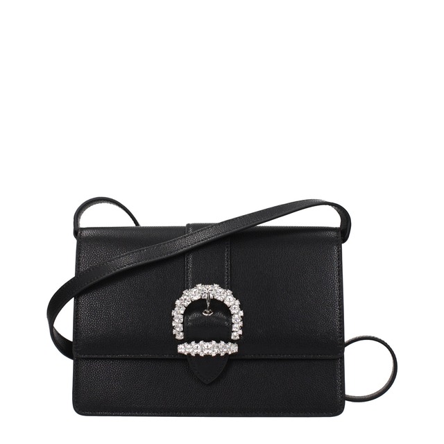 【新品】JIMMY CHOO ジミーチュウ レディース クロスボディバッグ レザー ブラック CHERIXBMOSGLBLACK