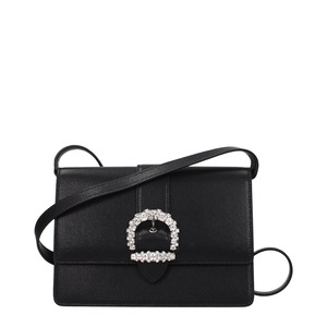【新品】JIMMY CHOO ジミーチュウ レディース クロスボディバッグ レザー ブラック CHERIXBMOSGLBLACK