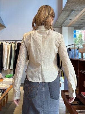 【26AW】push BUTTON プッシュボタン / シャツ / CONVERTIBLE DRAPED SHIRT