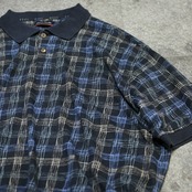 custom draw cord ocean pacific pattern polo shirt