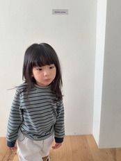 〖取寄〗韓国子供服 / 26winter / Digreen / ミックスタートルネックT / キッズ / 冬服 *S~2XL*