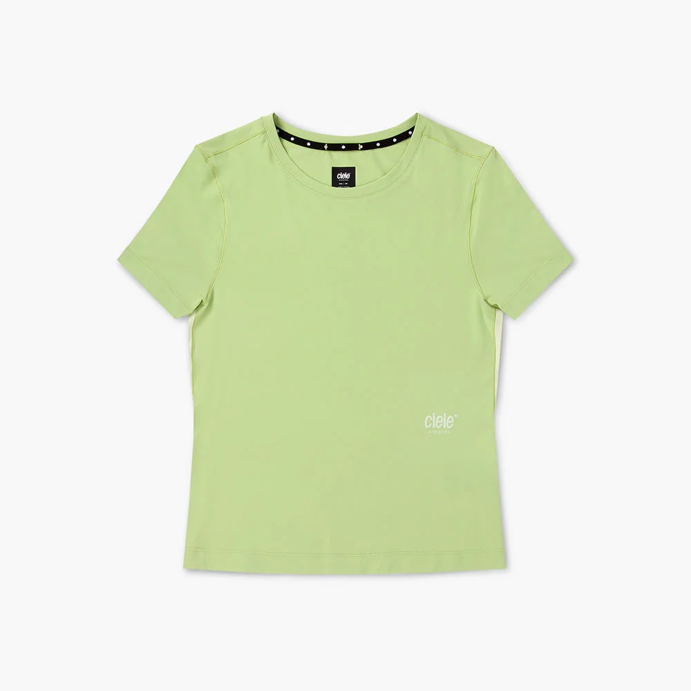 Ciele Athletics(シエル アスレチックス)W DLYTShirt - Tarragon ウィメンズランニングTシャツ