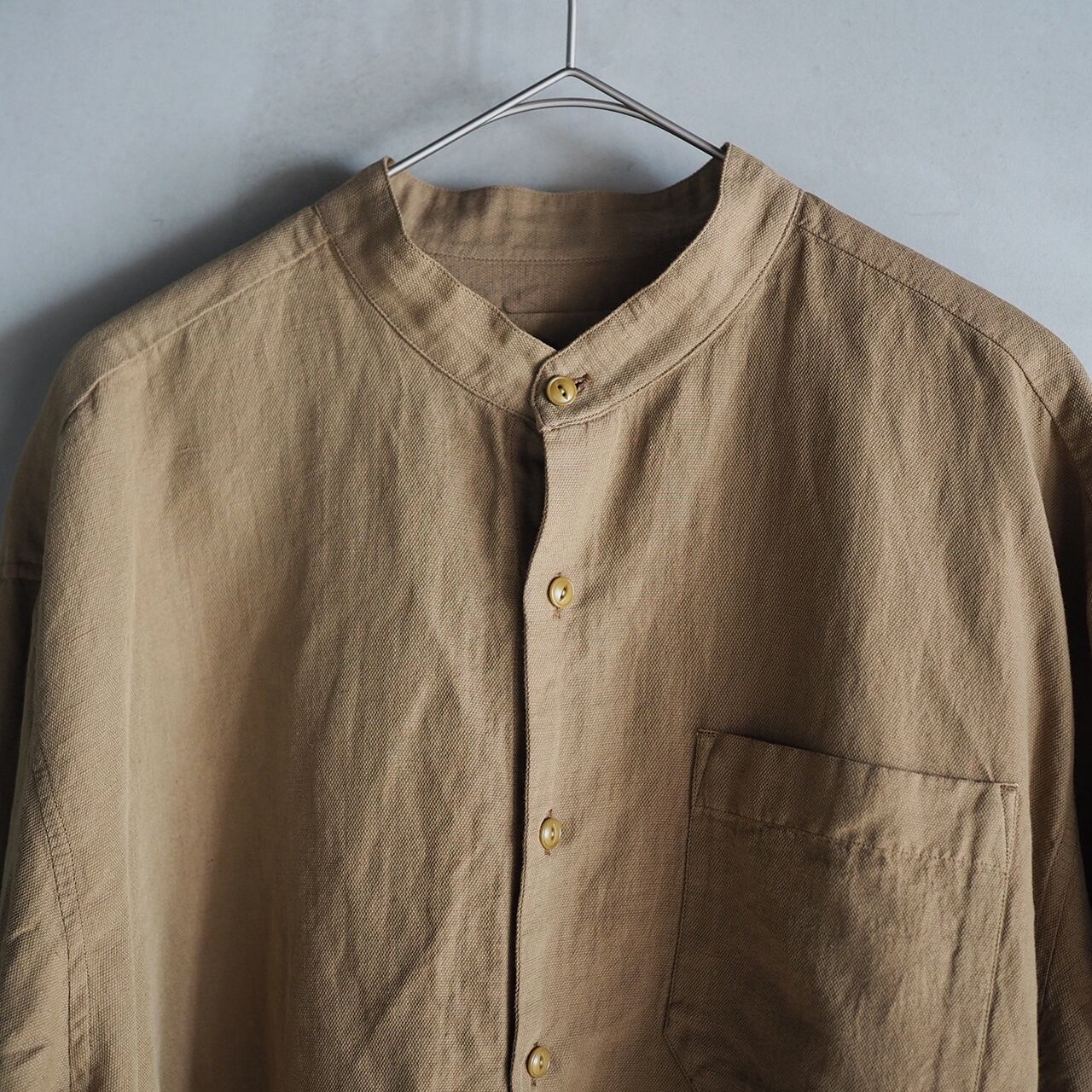 YOKO SAKAMOTO / GRANPA SHIRT COTTON+LINEN PANAMA | 洋服と工芸 omitsu