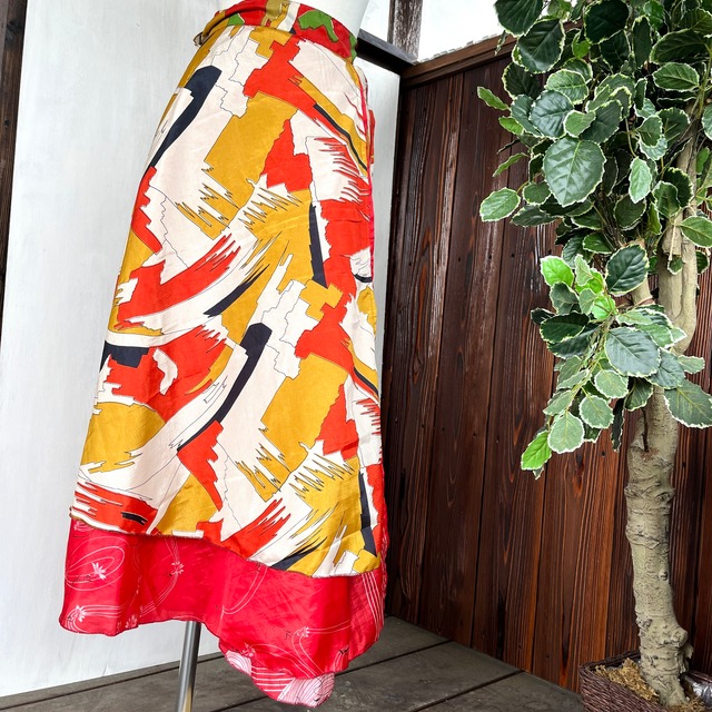 シルク巻きスカート4021