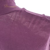 レディース トクコプルミエヴォル TOKUKO 1er VOL トップス ブラウス パープル系 無地 シンプル 伸縮 ストレッチ 日本製 ハイネック タートルネック 上品 カジュアル 普段着 かわいい レディースファッション