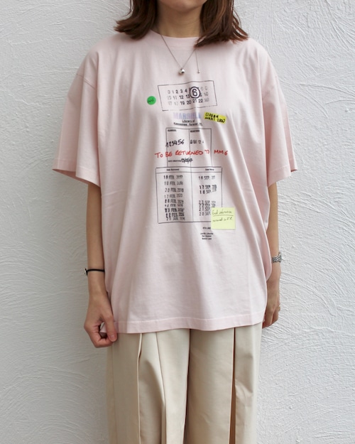 MM6MaisonMargiela/jacquard print T-shirts