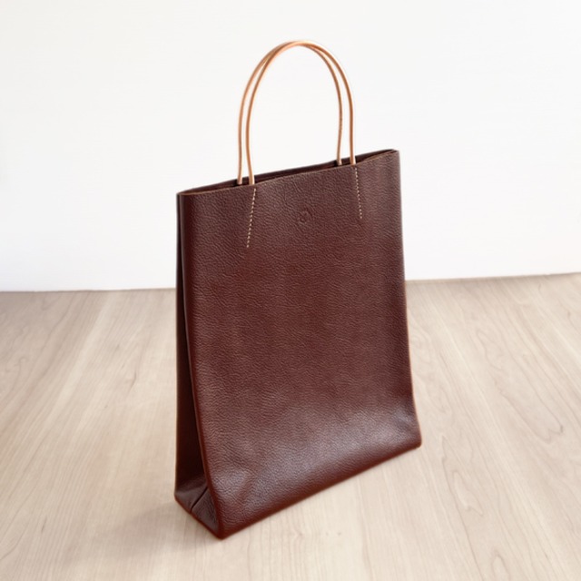 大人の革袋 M・A4が入る・ブラウン