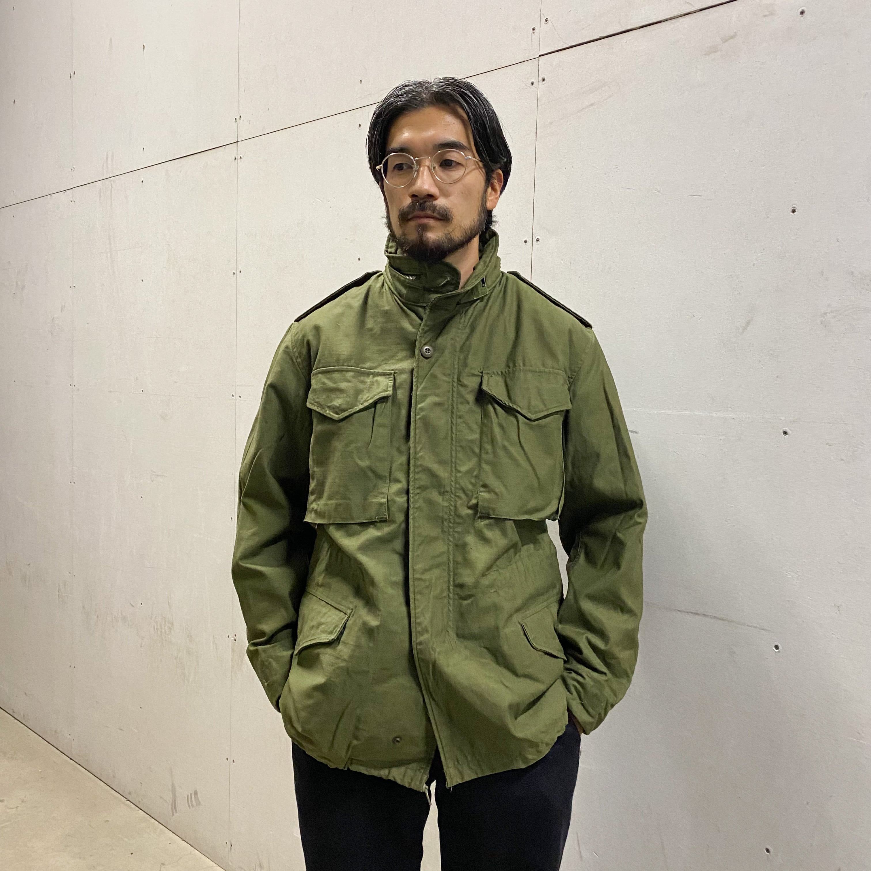 70's U.S ARMY M-65 FIELD JACKET / 米軍 フィールドジャケット アルミジップ ミリタリー ヴィンテージ 古着