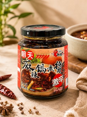 激辛鍋の素（麻辣鍋底醬）4人前