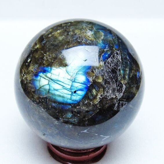 ラブラドライト 丸玉 67mm スフィア 一点物 151-9200