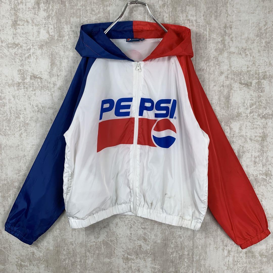 90s レトロ古着 ペプシ 企業物 ナイロンジャケット パーカー