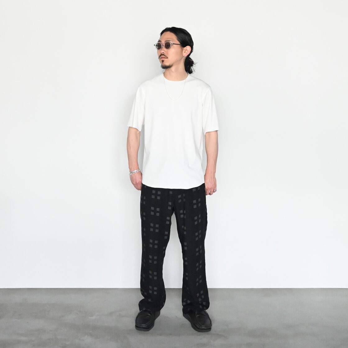 山内 / 強撚フリーカットポンチ・ショートスリーブTシャツ | Pay ID 