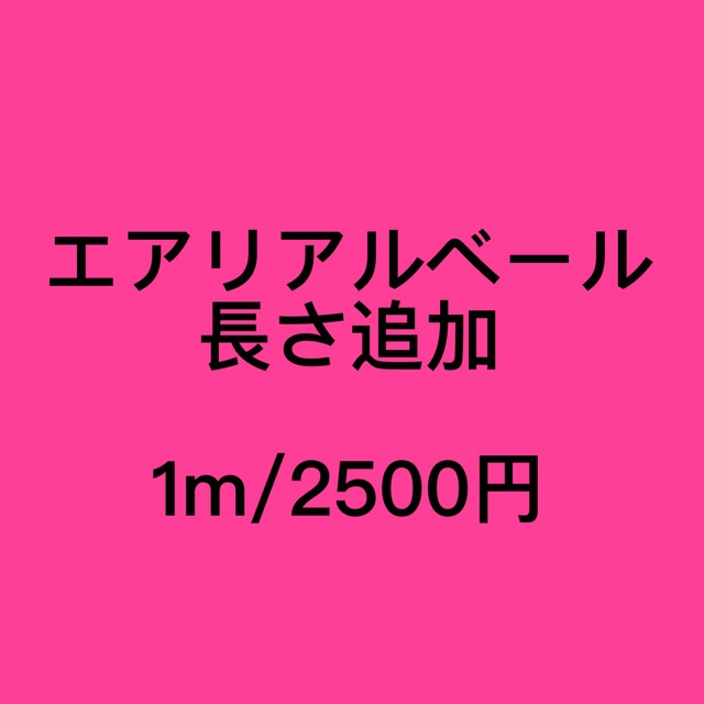 エアリアルベール長さ追加-1m2500円