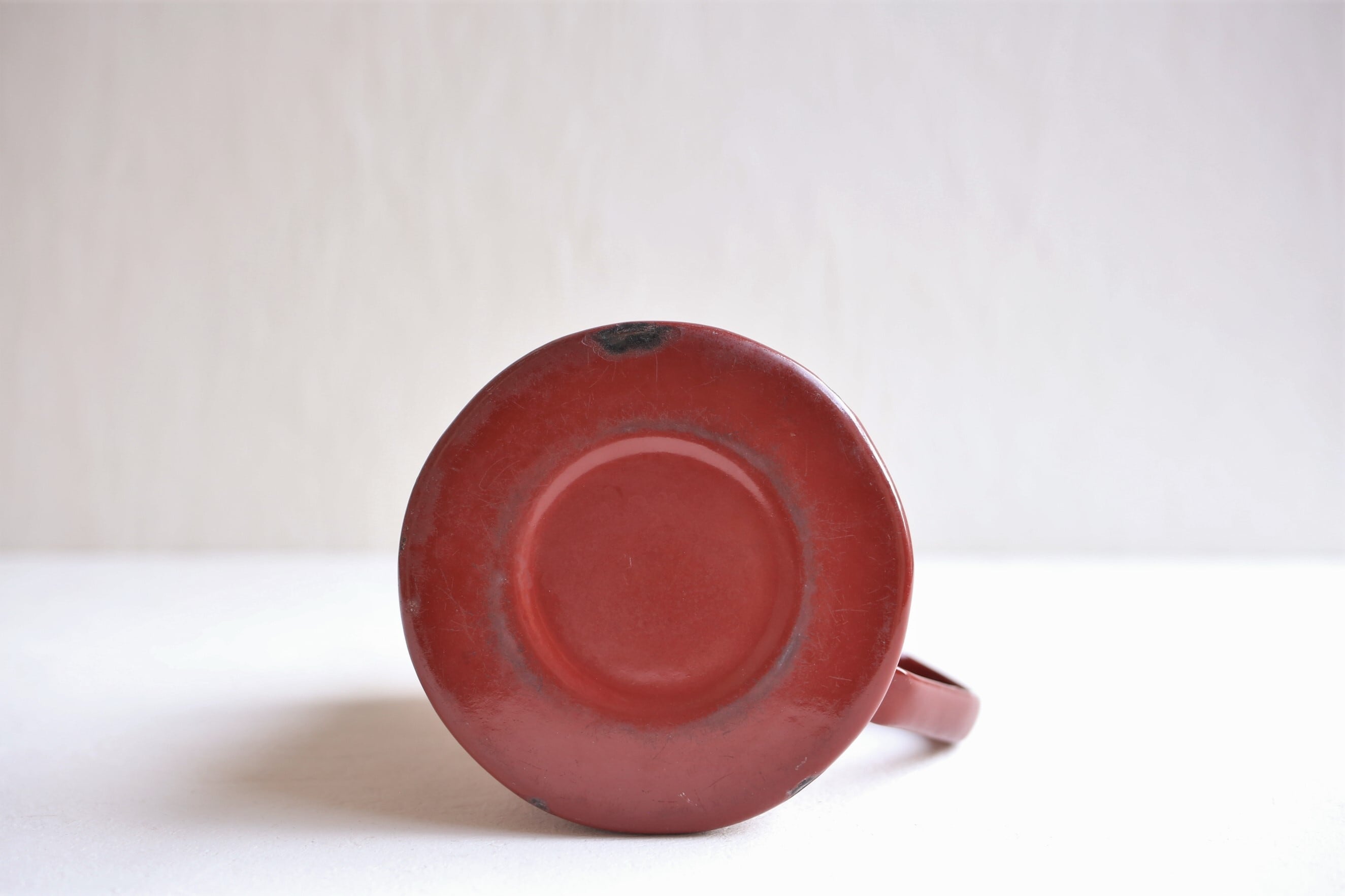 古い琺瑯のジャグ フランス ヴィンテージ 琺瑯 ホーロー ジャグ ピッチャー