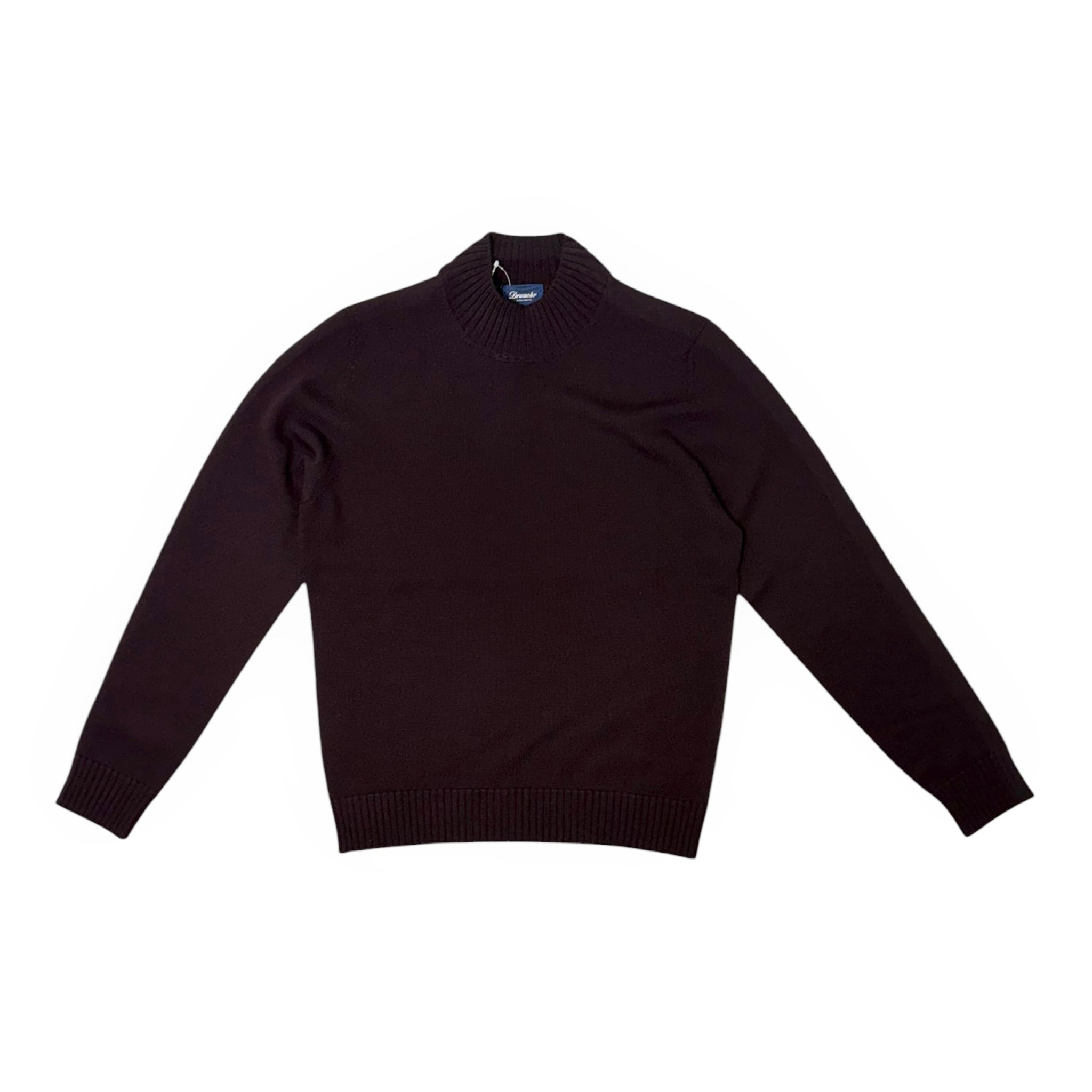 Drumohr(ドルモア) 8Gauge Wool Mock Neck Knit(D7M144L/D19/598) /BURGUNDY