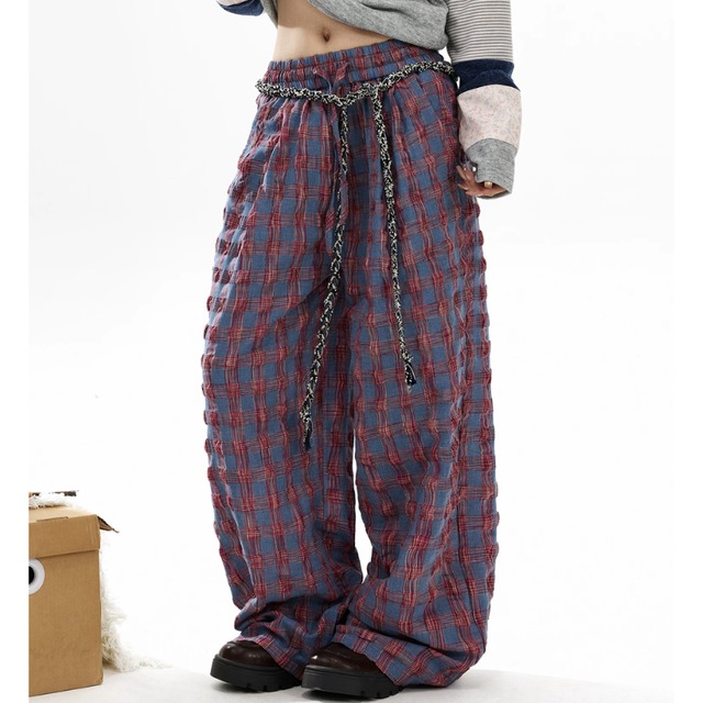 washer check pants　ワッシャーチェックパンツ　J2126